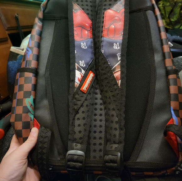 Sprayground limited edition backpack 600 retail Louis Vouton squares - Picture 2 of 14